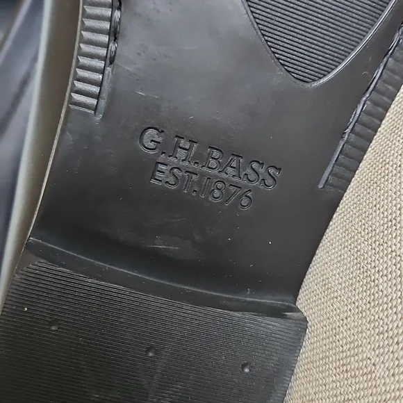 G.H BASS Larson Weejuns Penny Loafers In Black, Men's 10.5 - Picture 8 of 13